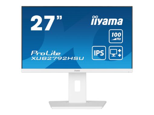 iiyama ProLite XUB2792HSU-W6 27" 1920 x 1080 (Full HD) HDMI DisplayPort 100Hz Pivot Skærm