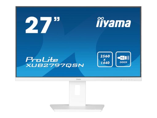 iiyama ProLite XUB2797QSN-W1 27" 2560 x 1440 (2K) HDMI DisplayPort 100Hz Pivot Skærm