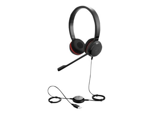 Jabra Evolve 30 II MS stereo Kabling Headset Sort