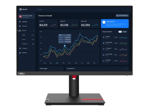 Lenovo ThinkVision T22i-30 21.5" 1920 x 1080 (Full HD) VGA (HD-15) HDMI DisplayPort 60Hz Pivot Skærm