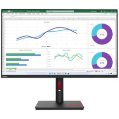 Lenovo ThinkVision T32h-30 31.5" 2560 x 1440 (2K) HDMI DisplayPort USB-C 60Hz Pivot Skærm