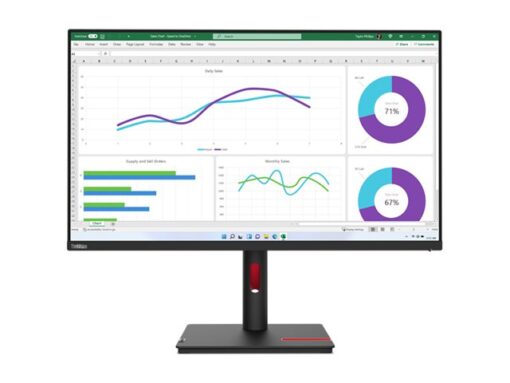 Lenovo ThinkVision T32h-30 31.5" 2560 x 1440 (2K) HDMI DisplayPort USB-C 60Hz Pivot Skærm