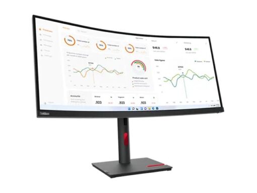 Lenovo ThinkVision T34w-30 34" 3440 x 1440 (UltraWide) HDMI DisplayPort USB-C Dockingskærm