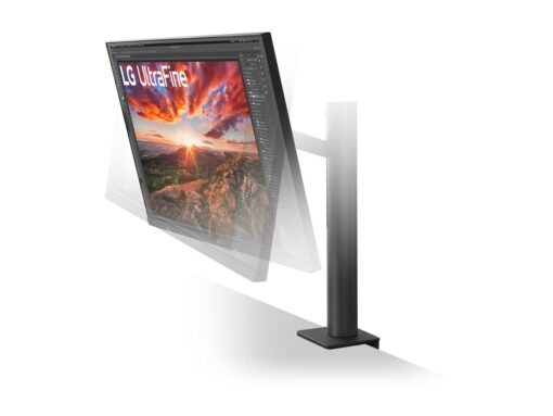 LG UltraFine Ergo 27UN880P-B 27" 3840 x 2160 (4K) HDMI DisplayPort USB-C 60Hz Forlæng Træk tilbage Dockingskærm