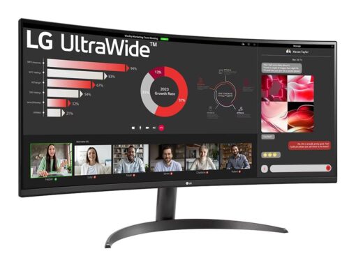 LG UltraWide 34WR50QC-B 34" 3440 x 1440 (UltraWide) HDMI DisplayPort 100Hz