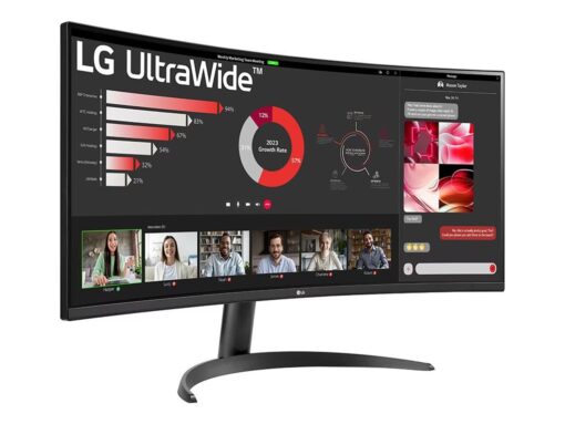 LG UltraWide 34WR50QC-B 34" 3440 x 1440 (UltraWide) HDMI DisplayPort 100Hz