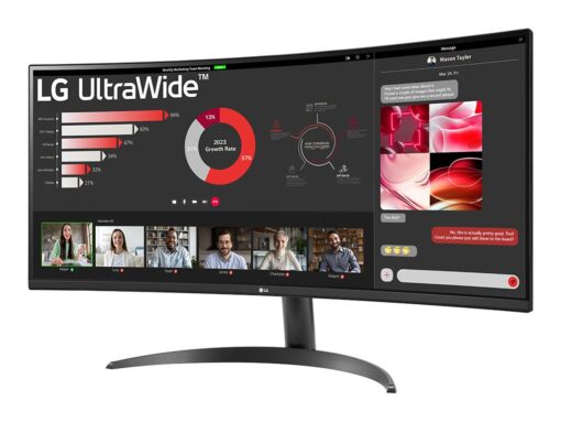 LG UltraWide 34WR50QC-B 34" 3440 x 1440 (UltraWide) HDMI DisplayPort 100Hz