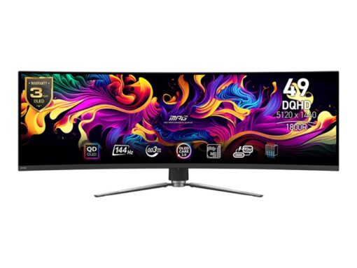 MSI MPG 491CQPDE QD-OLED 49" 5120 x 1440 (UltraWide) HDMI DisplayPort USB-C 144Hz