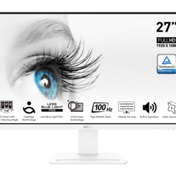 MSI PRO MP273AWDE 27" 1920 x 1080 (Full HD) VGA (HD-15) VGA HDMI DisplayPort 100Hz hvid