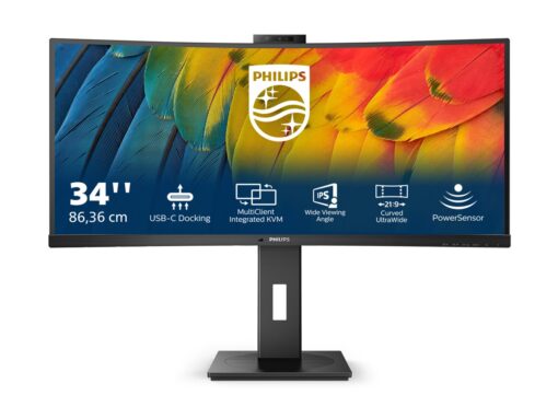 Philips 34B1U5600CH 34" 3440 x 1440 (UltraWide) HDMI DisplayPort USB-C 120Hz Dockingskærm