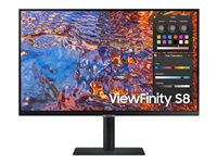 Samsung ViewFinity S8 S27B800PXP 27" 3840 x 2160 (4K) HDMI DisplayPort USB-C 60Hz Dockingskærm