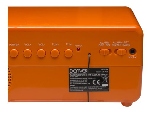 DENVER CR-425 Clock-radio Orange