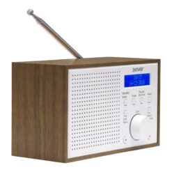 DENVER DAB-46 DAB bærbar radio Brun Hvid