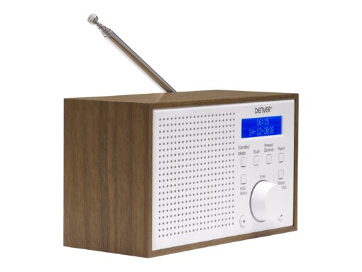 DENVER DAB-46 DAB bærbar radio Brun Hvid