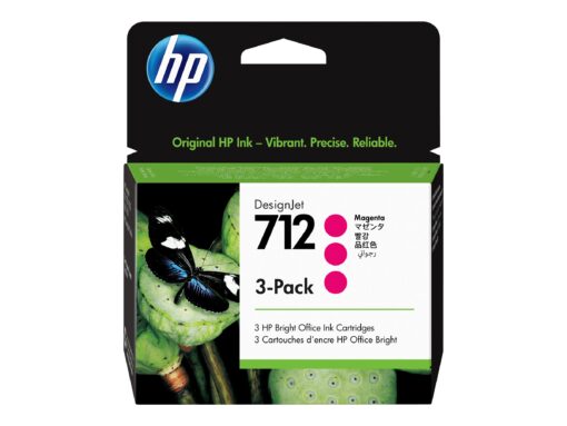 HP 712 Magenta Blæk 3ED78A