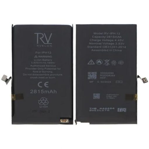 iPhone 12 Batteri 2815mAh Rvelon