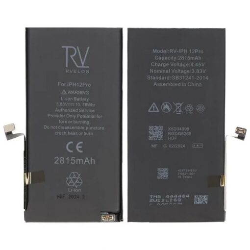 iPhone 12 Pro Batteri 2815mAh Rvelon