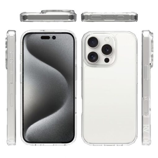 iPhone 16 Pro Case - Shockproof Rvelon Transparent