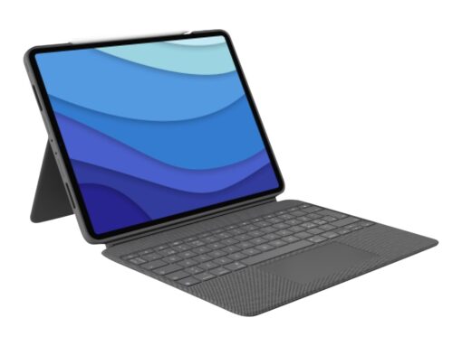 Logitech Combo Touch Tastatur og folio-kasse 16-niveau Kabling Pan Nordic Apple 12.9-inch iPad Pro (5. generation)