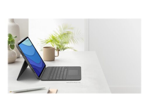 Logitech Combo Touch Tastatur og folio-kasse 16-niveau Kabling Pan Nordic Apple 12.9-inch iPad Pro (5. generation)