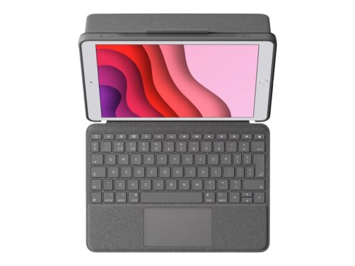 Logitech Combo Touch Tastatur og folio-kasse 5-niveau Kabling Pan Nordic Apple 10.2-inch iPad (7. generation, 8. generation, 9. generation)