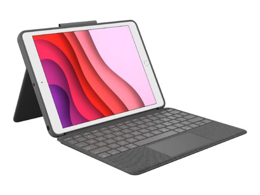 Logitech Combo Touch Tastatur og folio-kasse 5-niveau Kabling Pan Nordic Apple 10.2-inch iPad (7. generation, 8. generation, 9. generation)