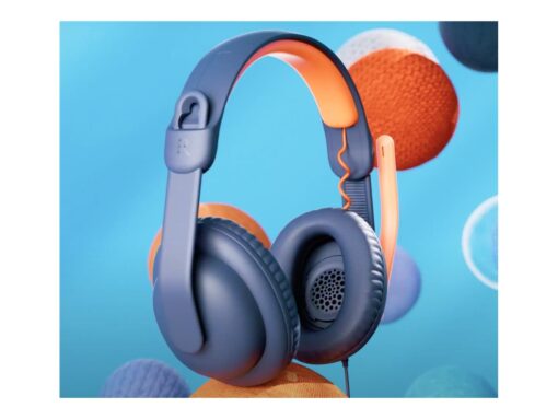 Logitech Zone Learn Wired Over-Ear Headset for Learners, USB-C Kabling Hovedtelefoner Sort Orange