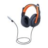 Logitech Zone Learn Wired Over-Ear Headset for Learners, USB-C Kabling Hovedtelefoner Sort Orange