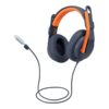 Logitech Zone Learn Wired Over-Ear Headset for Learners, USB-C Kabling Hovedtelefoner Sort Orange