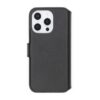 RV Genuine leather Wallet Case iPhone 16 Pro Black