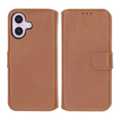 RV Magnetic Wallet Case iPhone 16 Brown