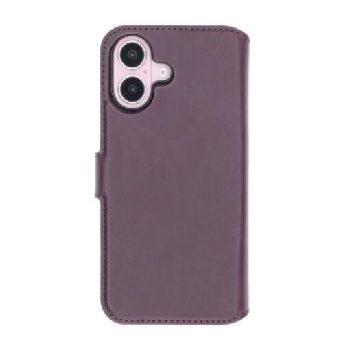 RV Magnetic Wallet Case iPhone 16 Dark Cherry