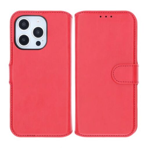 RV Magnetic Wallet Case iPhone 16 Pro Red