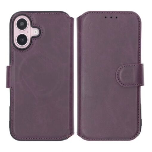 RV Wallet Case iPhone 16 Dark Cherry