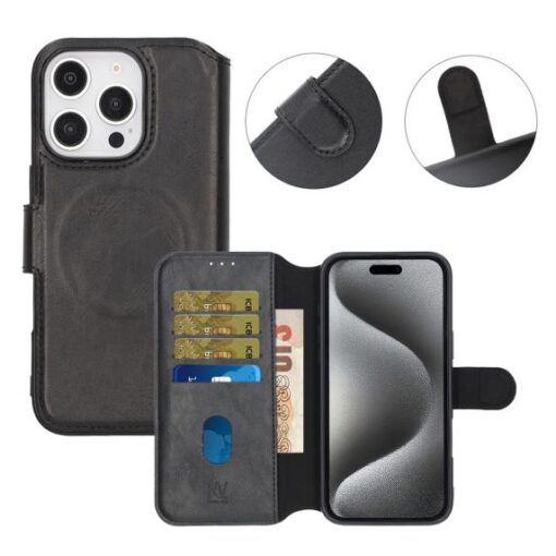 RV Wallet Case iPhone 16 Pro Max Black