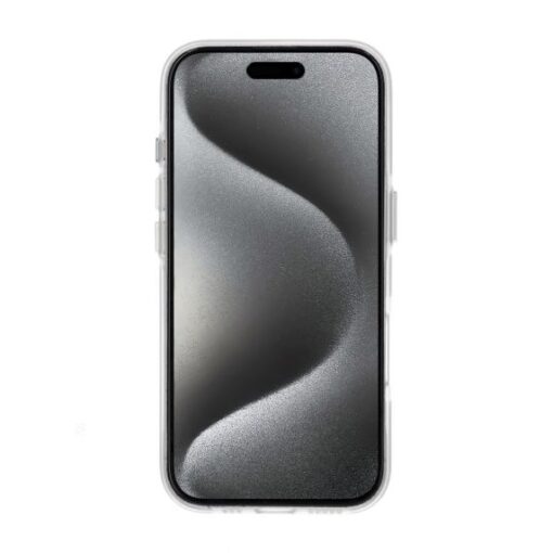 Rvelon Anti-slip corrugated magnetic protective case For iPhone 16 Pro Transparent