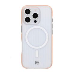 Rvelon Anti-slip corrugated magnetic protective case For iPhone 16 Pro Orange