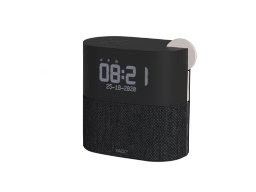 SACKit WAKEit Clock-radio Sort Hvid