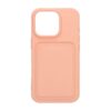 Silicone Case with Card Holder iPhone 16 Pro- Pink