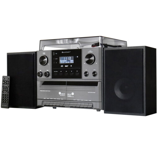 Stereo music centre MCD5600 with DAB+/FM radio, CD/MP3, turntable, double cassette, USB, Bluetooth