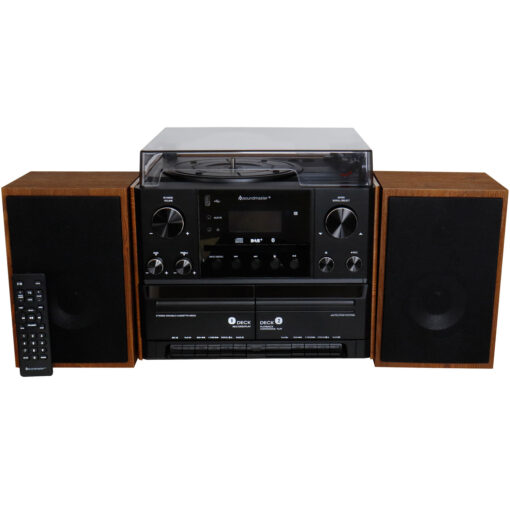 Stereo music centre MCD5600 with DAB+/FM radio, CD/MP3, turntable, double cassette, USB, Bluetooth