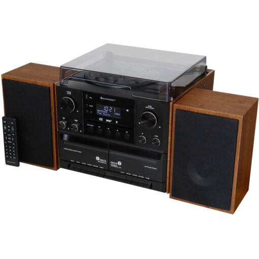 Stereo music centre MCD5600 with DAB+/FM radio, CD/MP3, turntable, double cassette, USB, Bluetooth