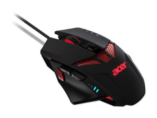 Acer Nitro Mouse (NMW120) Optisk Kabling Sort Rød