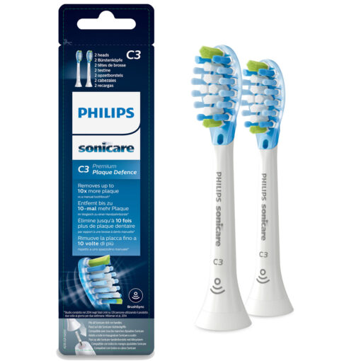 Philips Borsthuvud Sonicare C3 Premium Plaque 2st White HX9042/17