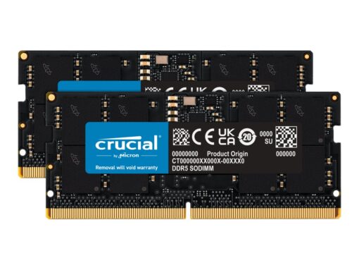 Crucial DDR5 32GB kit 4800MHz CL40 Ikke-ECC SO-DIMM 262-PIN