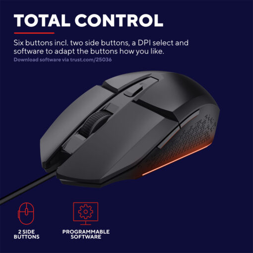 GXT 109 Felox Illuminated Gaming mouse Svart