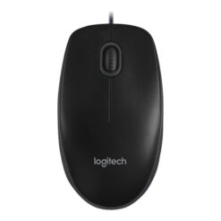 Logitech B100 Optisk Kabling Sort