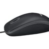 Logitech B100 Optisk Kabling Sort