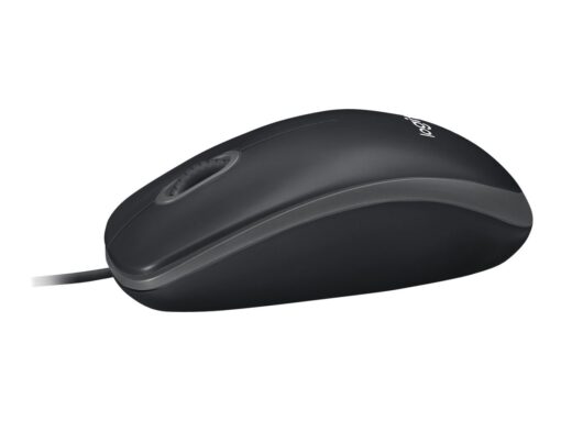 Logitech B100 Optisk Kabling Sort