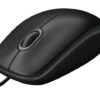 Logitech B100 Optisk Kabling Sort